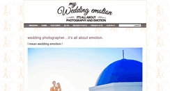 Desktop Screenshot of myweddingemotion.com